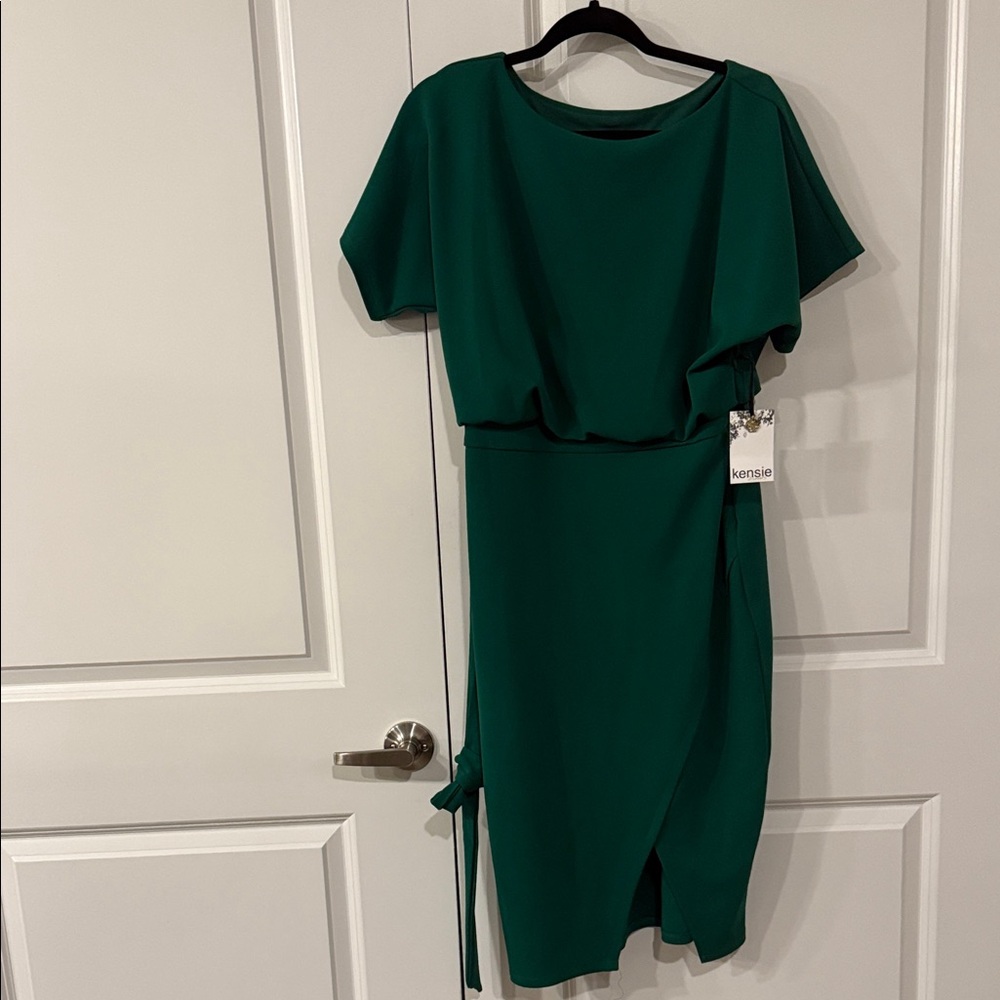 NWT Kensie Dark Green Midi Dress size 6